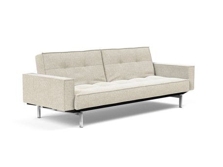 Καναπές Κρεβάτι Splitback Chrome Με Μπράτσα 241*91*80εκ- ( 357)